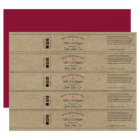 Rustic Kraft Soap Bands Labels 🧼 (Sheet of 5)