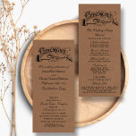 Rustic Kraft Wedding Ceremony Program Templates<br><div class="desc">Rustic Kraft Wedding Ceremony Program Templates.</div>