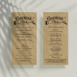 Rustic Kraft Wedding Ceremony Program Templates<br><div class="desc">Rustic Kraft Wedding Ceremony Program Templates.</div>