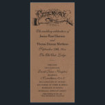 Rustic Kraft Wedding Ceremony Program Templates<br><div class="desc">Rustic Kraft Wedding Ceremony Program Templates.</div>