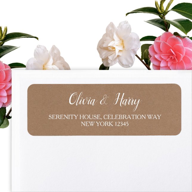 Rustic Kraft | Wedding Return Address Labels (Creator Uploaded)