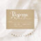 Rustic Kraft Wedding White Script