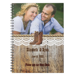 Rustic, Lace and Horseshoes, Guest Book