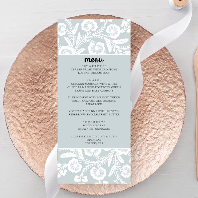 Rustic Lace Wedding Menu (Creator Uploaded)