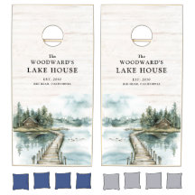 Rustic  Lake House Family Name