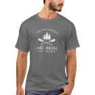 Rustic Lake House Family Name Boat Oars Trees