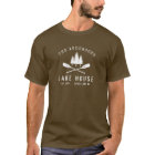 Rustic Lake House Family Name Boat Oars Trees