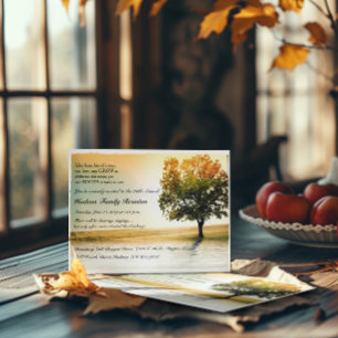 Rustic Lakeside Tree Family Reunion Party Invites