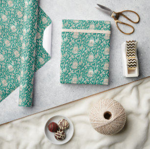 Rustic Lantern Christmas Wrapping Paper