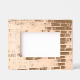 Rustic Laser Engraved Picture Frame Brick Pattern