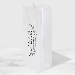 Rustic Laurels Personalised Bridesmaids Wine Gift Bag