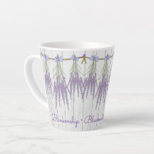 Rustic Lavender Flower Bundle Monogram Template