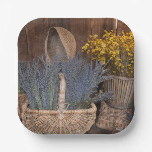 Rustic Lavender Harvest Paper Plate