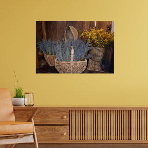 Rustic Lavender Harvest Poster