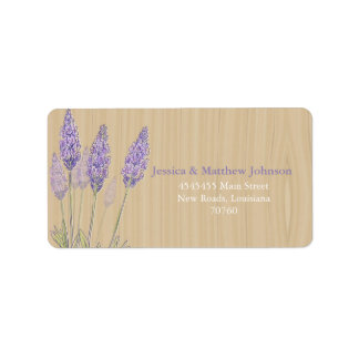 Rustic Lavender Label