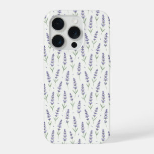 Rustic Lavender Sprigs Seamless Pattern iPhone 15 Pro Case
