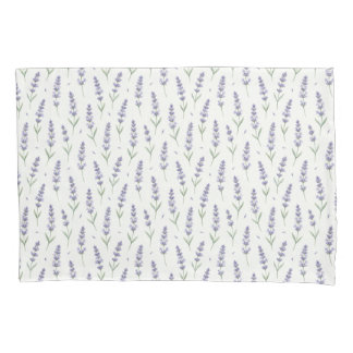 Rustic Lavender Sprigs Seamless Pattern Pillowcase