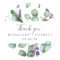 Rustic Lavender Thank You Favour Sticker