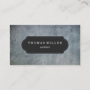 Rustic Light Slate Professional Business Card