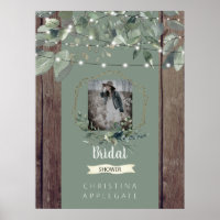 Rustic Lights & Wood Photo Sage Bridal Shower III