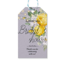 Rustic lights Yellow Floral Bridal Shower