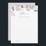 Rustic Lilac Wedding Advice Card<br><div class="desc">This rustic lilac wedding advice card is perfect for a spring or summer wedding and can be used for any event. The romantic and elegant floral design features watercolor purple lilac wildflowers with a boho country garden feel. These advice cards can be used as a guestbook alternative for a wedding...</div>