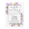 Rustic Lilacs Wedding Save the Date Calendar White