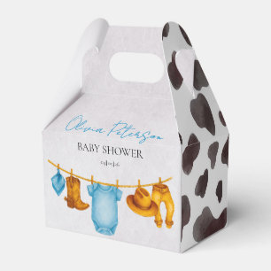 Rustic Little Cowboy Baby Shower Boy Favour Box