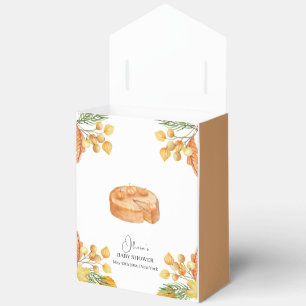 Rustic Little Cutie Pumpkin Pie Fall Baby Shower Favour Box