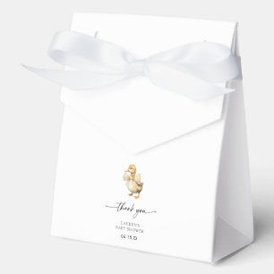 Rustic Little Duckling Duck Thank You Favour Box
