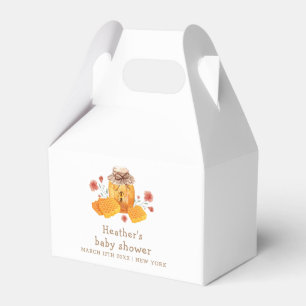 Rustic Little Wildflower Honey Bee Baby Shower Favour Box