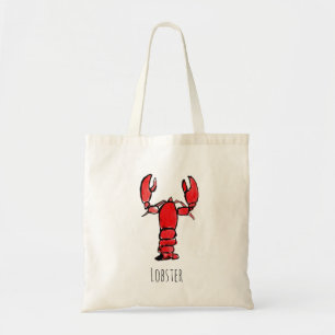 Rustic Lobster Watercolor Tote Bag