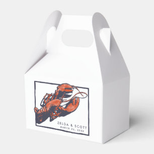 Rustic Lobster Wedding Favour Box
