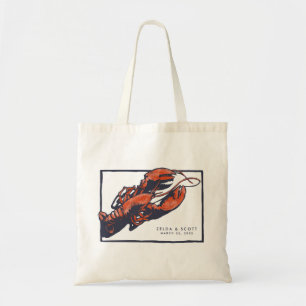Rustic Lobster Wedding Tote Bag Favour