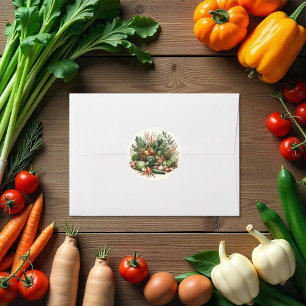 Rustic Locally Grown Farmers Market Baby Shower Classic Round Sticker