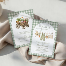 Rustic Locally Grown Farmers Market Baby Shower