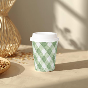 Rustic Locally Grown Neutral Sprout Baby Shower Paper Cups