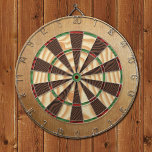 Rustic Lodge Dartboard<br><div class="desc">Rustic wood texture print dart board.</div>