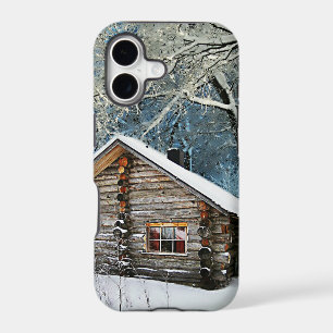 Rustic Log Cabin Winter Magic