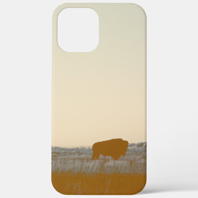 Rustic Lone Buffalo Photo From The Badlands Case-Mate iPhone Case (Back)