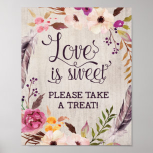 Rustic Love is Sweet Wedding Bridal Shower Decor