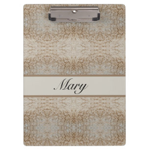 Rustic Luxe Personalised Psychedelic Sheep Wool Clipboard