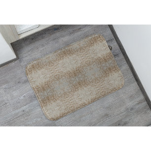Rustic Luxe Psychedelic Sheep Wool Texture Bath Mat