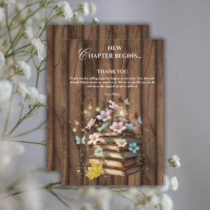 Rustic Magical Storybooks Baby Shower Thank You Card