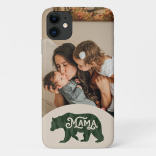 Rustic Mama Bear Silhouette Photo iPhone 11 Case