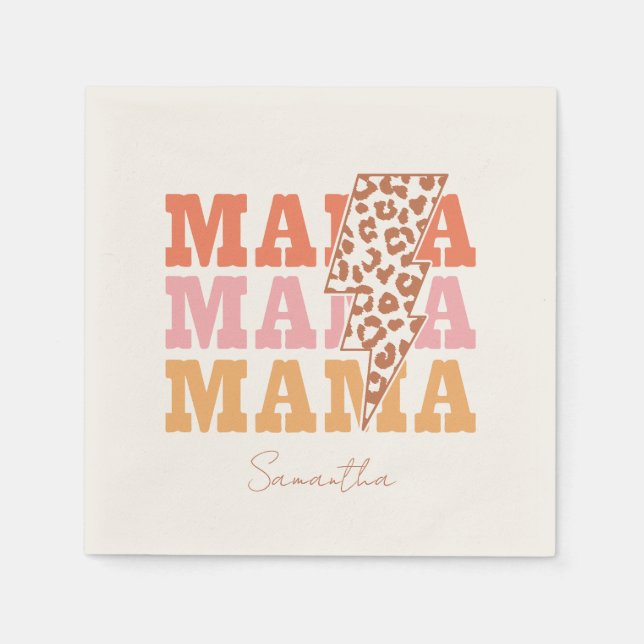 Rustic "Mama" Repeat Napkin (Front)