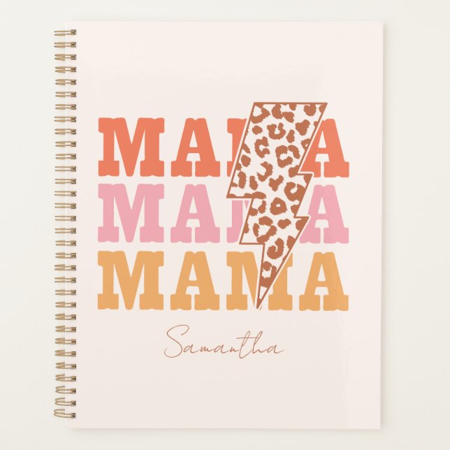 Rustic "Mama" Repeat Planner (Front)