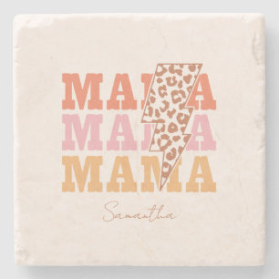 Rustic "Mama" Repeat Stone Coaster