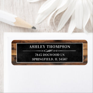 Rustic Man Myth Legend 60 Birthday Return Address Return Address Label