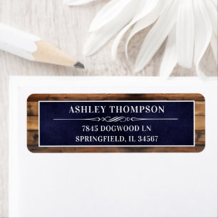 Rustic Man Myth Legend 80 Birthday Return Address Label